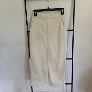 Abercrombie & Fitch Maxi Skirt - Off White